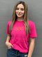 Look For Something Positive Pink Tee- ASK Apparel LLC