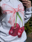 Cherry Coquette Sweatshirt- ASK Apparel LLC