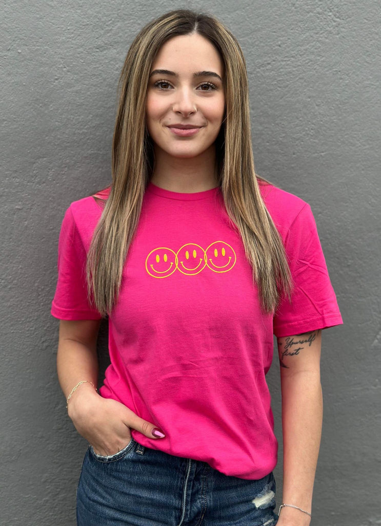 Look For Something Positive Pink Tee- ASK Apparel LLC