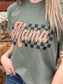 Retro Checkered Mama Tee- ASK Apparel LLC