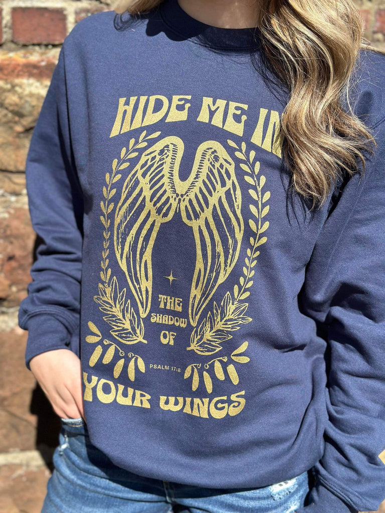 Hide Me in the Shadow of Your Wings Sweatshirt- ASK Apparel LLC