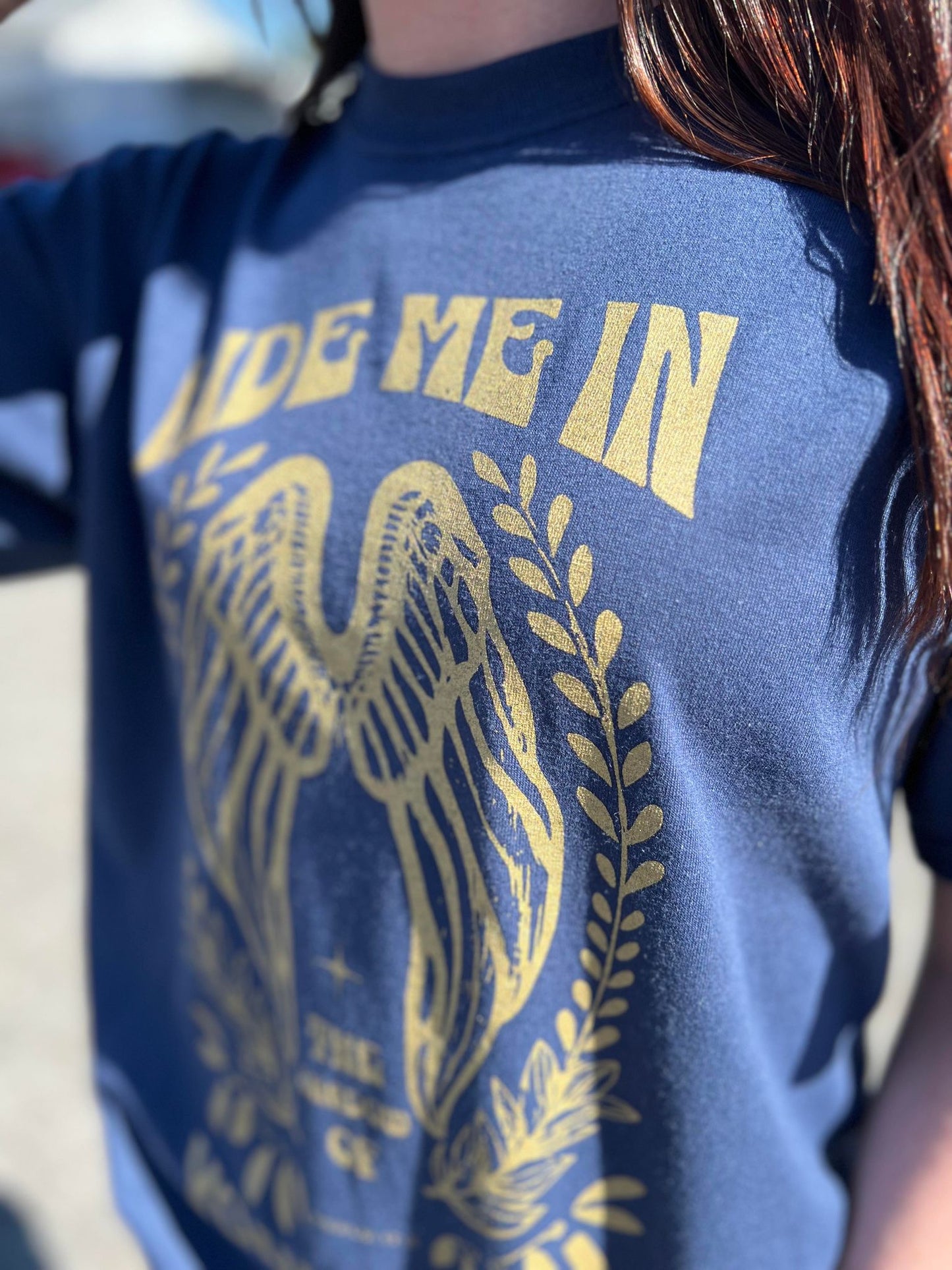 Hide Me in the Shadows of Your Wings Tee