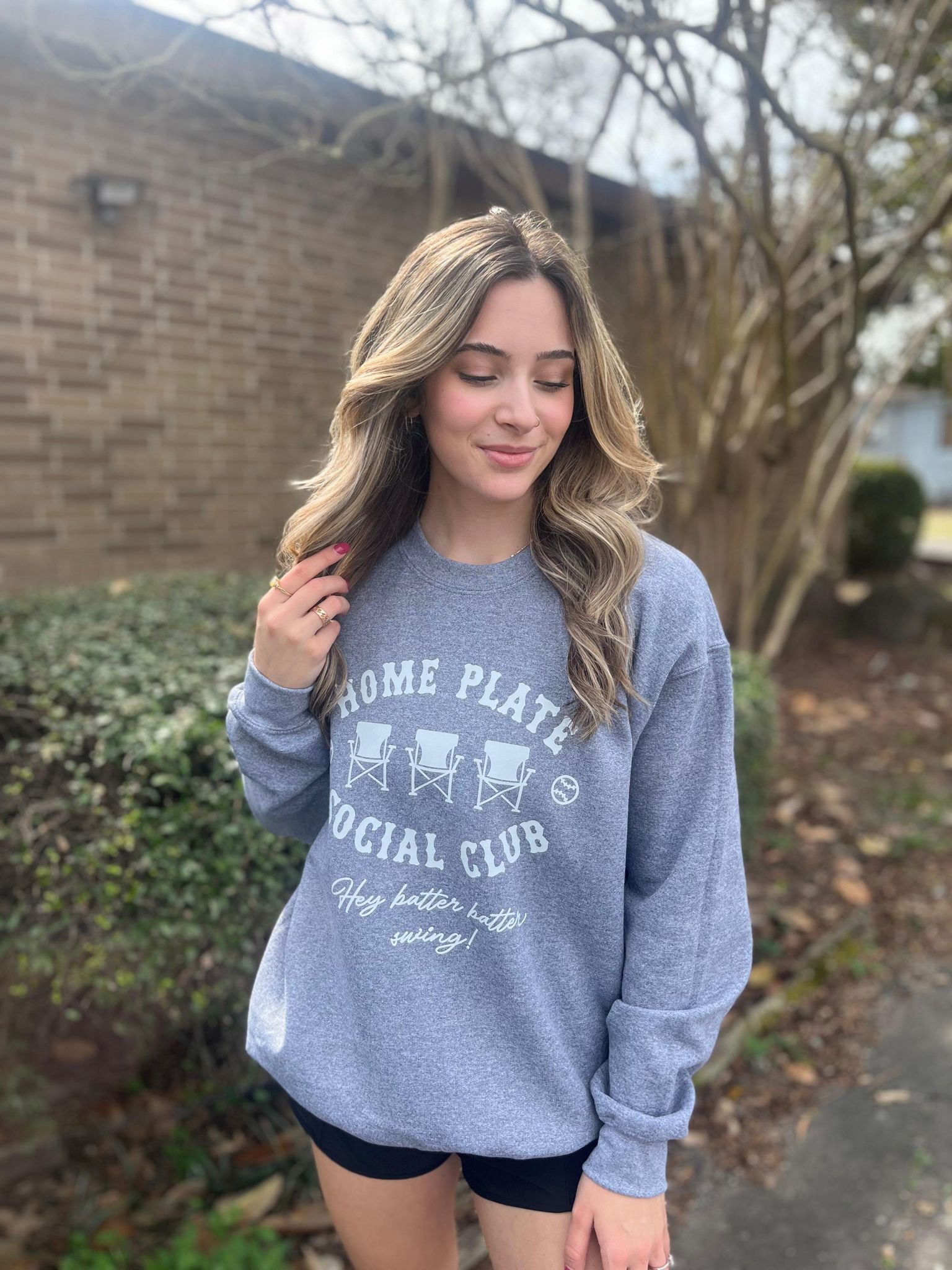 Home Plate Social Club Sweatshirt- ASK Apparel LLC