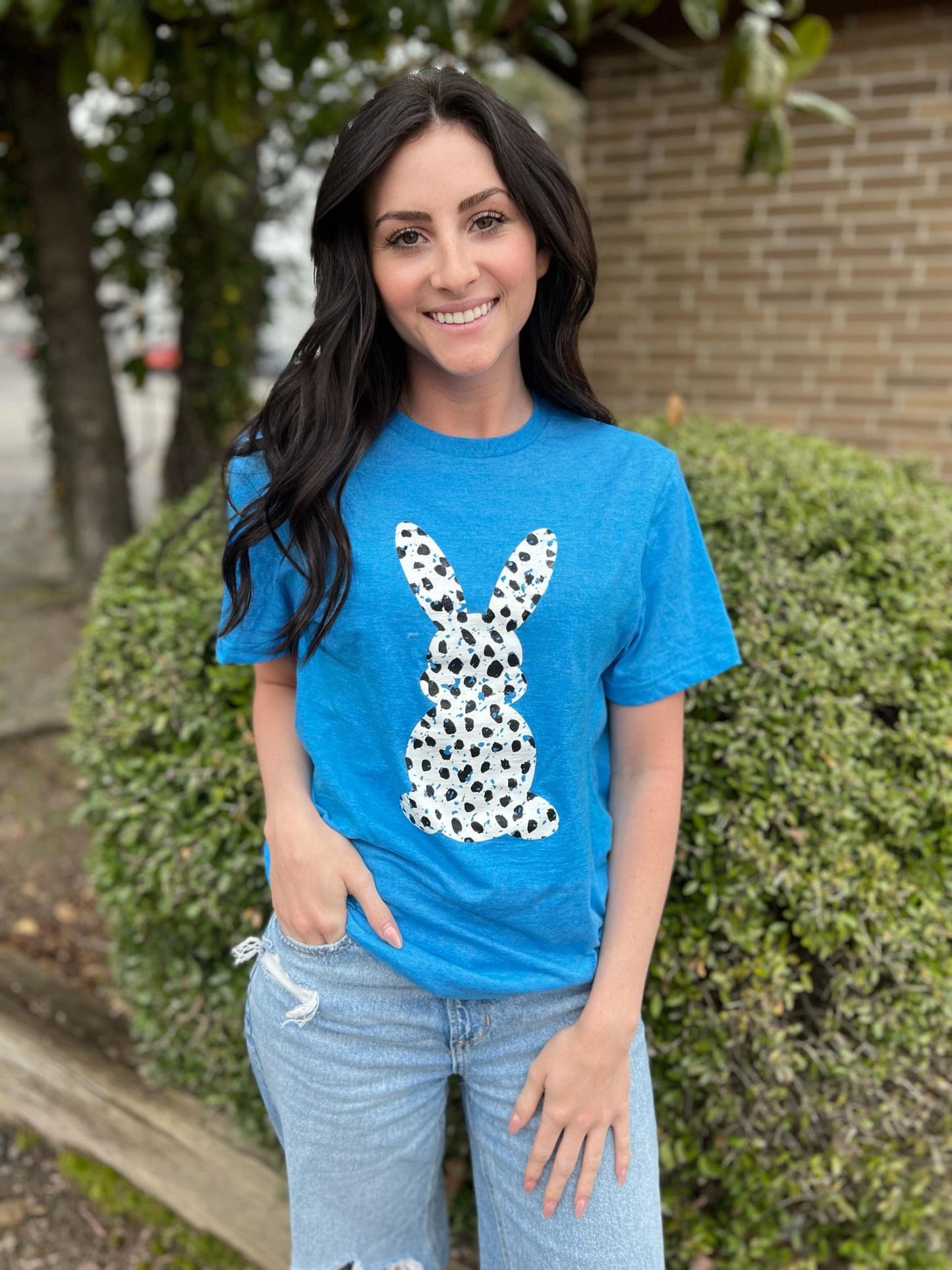 Dalmatian Print Bunny Tee- ASK Apparel LLC