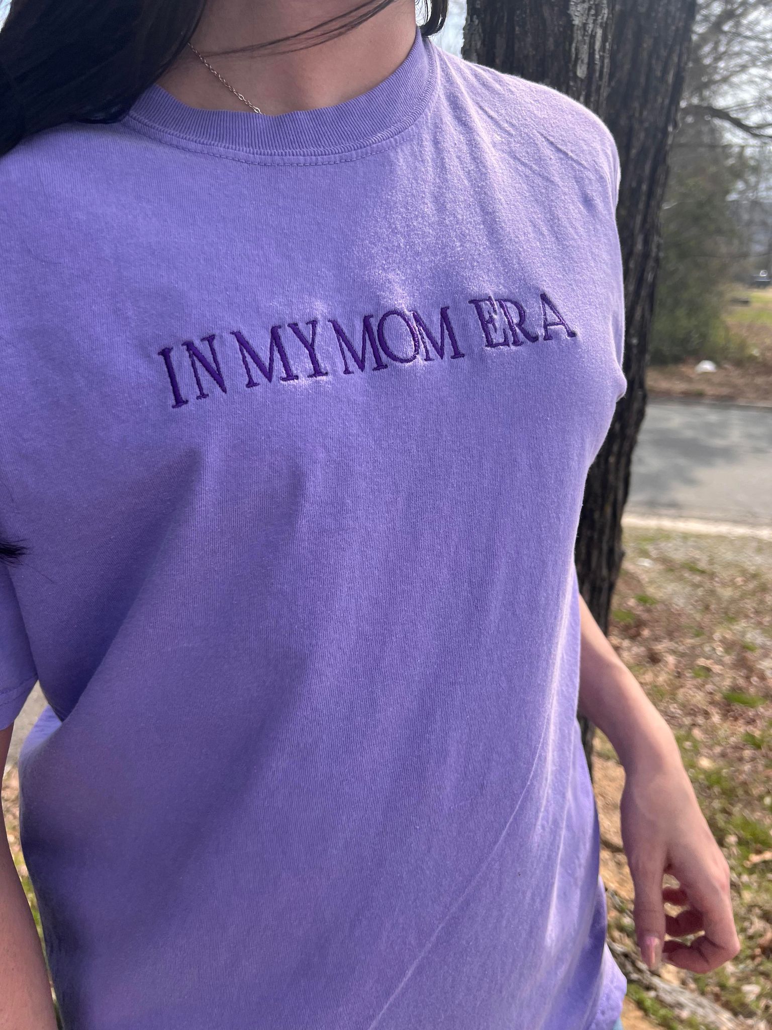 In My Mom Era Purple Tee- ASK Apparel LLC