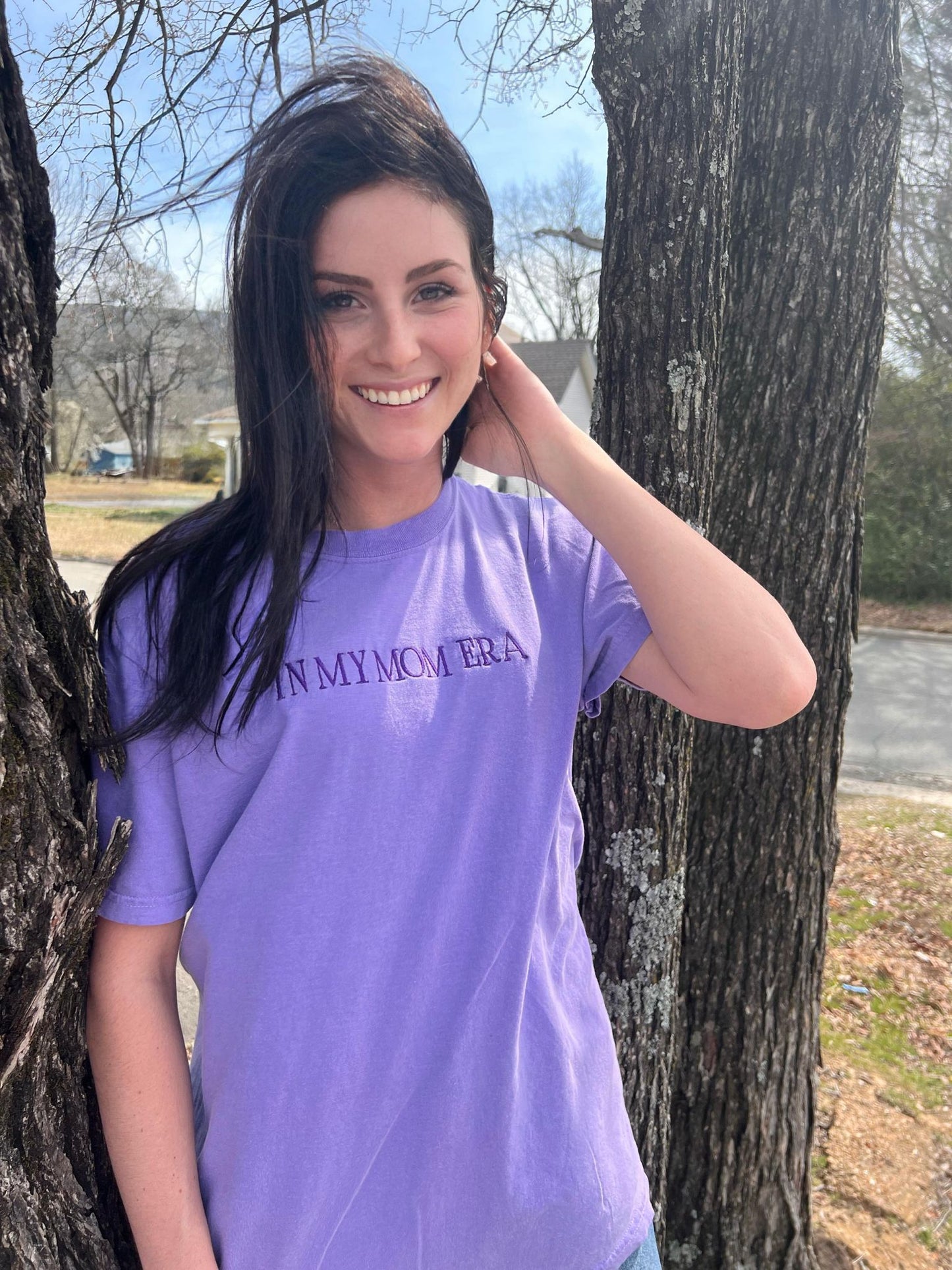 In My Mom Era Purple Tee- ASK Apparel LLC