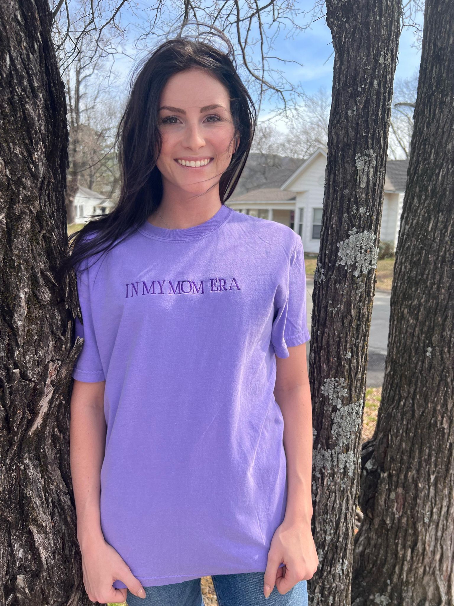 In My Mom Era Purple Tee- ASK Apparel LLC