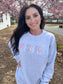 Custom Multi Color Embroidery State Sweatshirt- ASK Apparel LLC