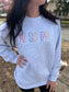 Custom Multi Color Embroidery State Sweatshirt- ASK Apparel LLC