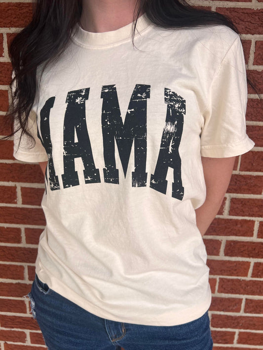 Distressed Arch Mama Tee- ASK Apparel LLC