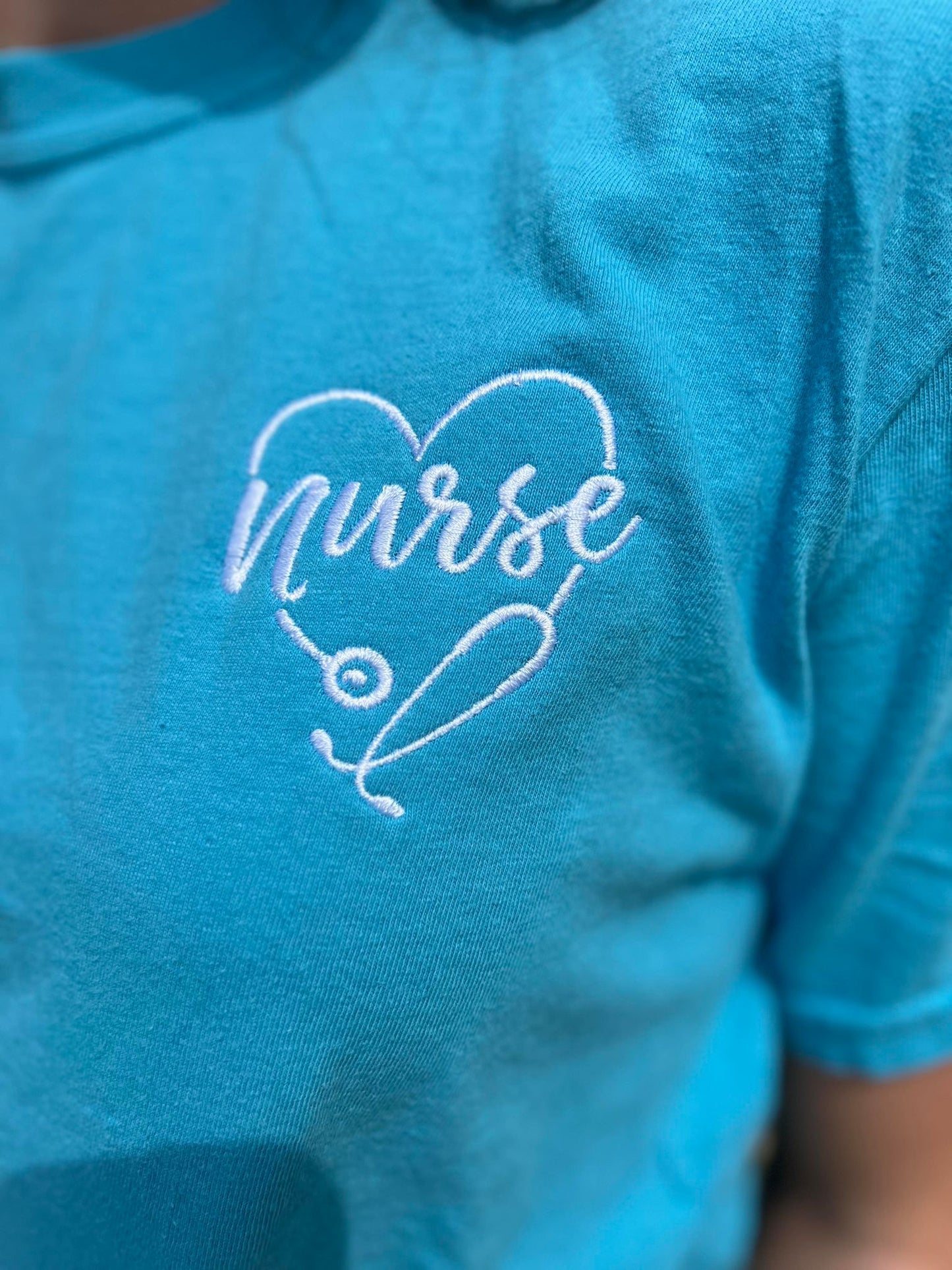 Embroidered Nurse Tee- ASK Apparel LLC