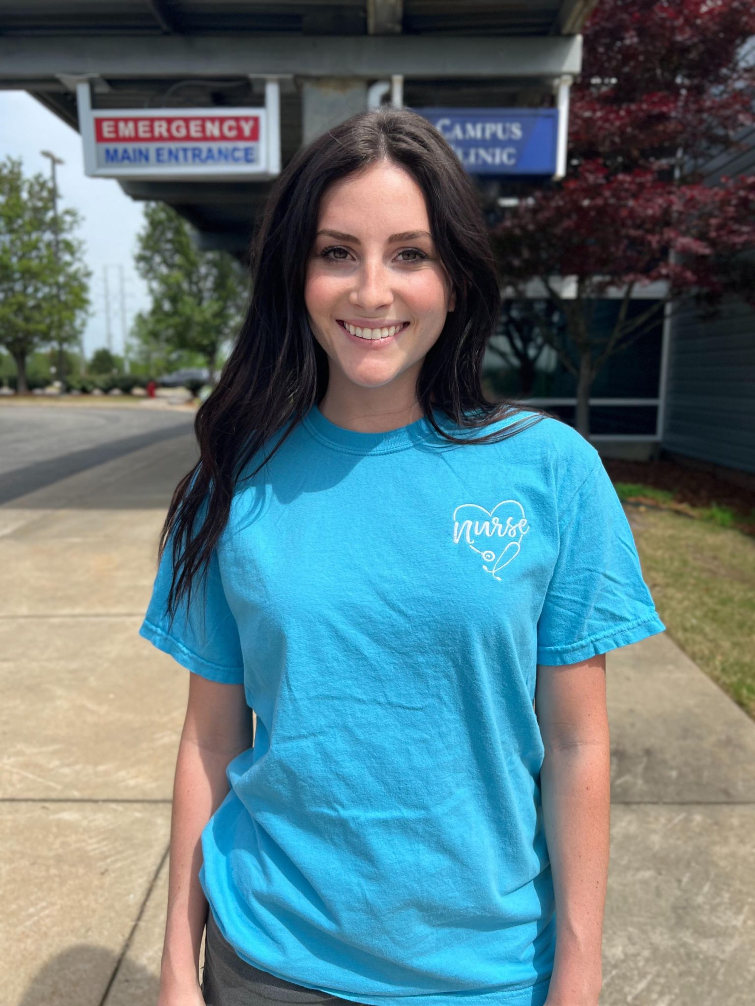 Embroidered Nurse Tee- ASK Apparel LLC