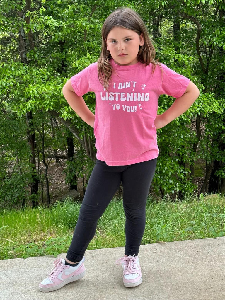 I Ain't Listening to You Youth Tee- ASK Apparel LLC