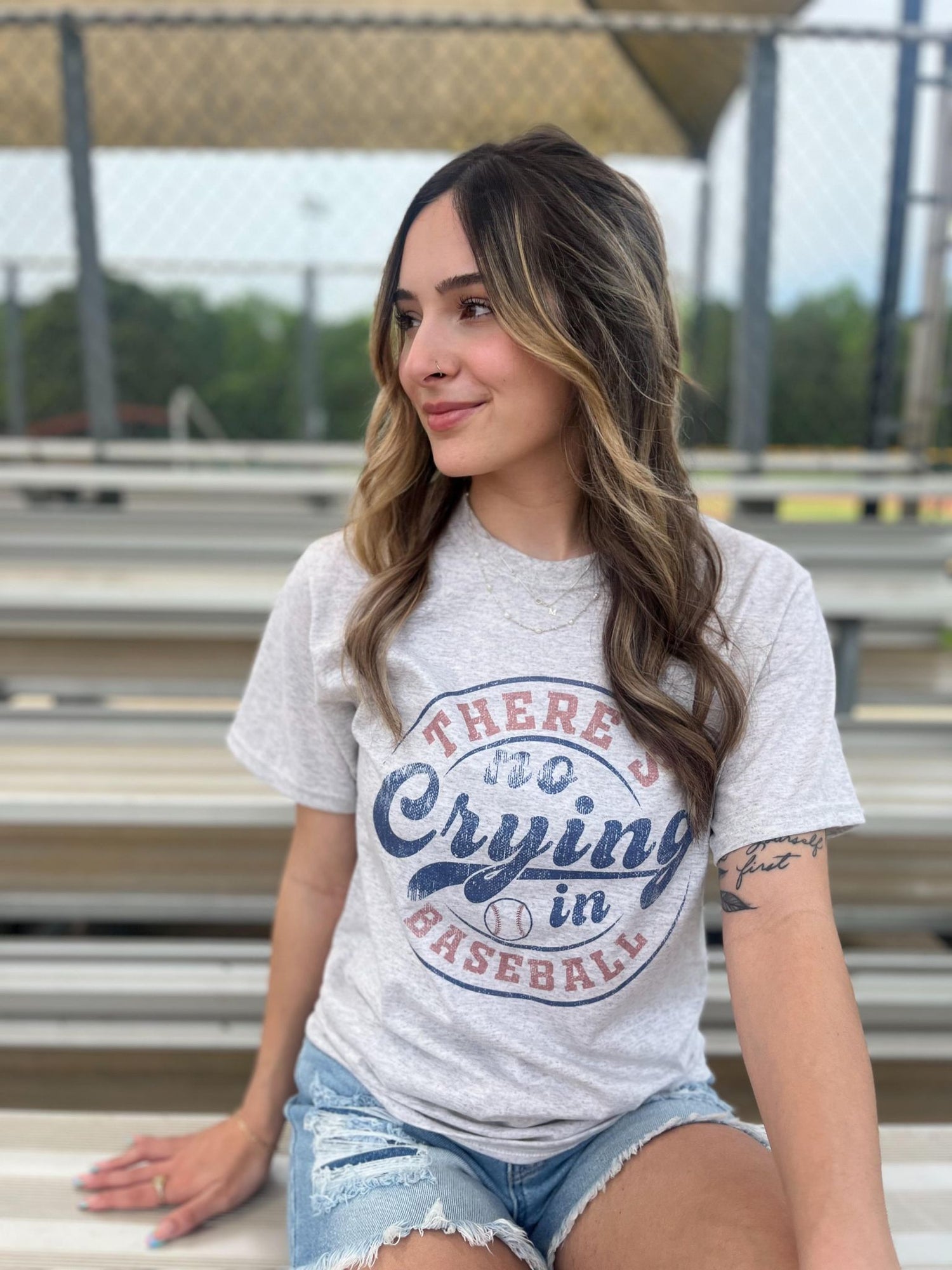 There's No Crying in Baseball Tee- ASK Apparel LLC