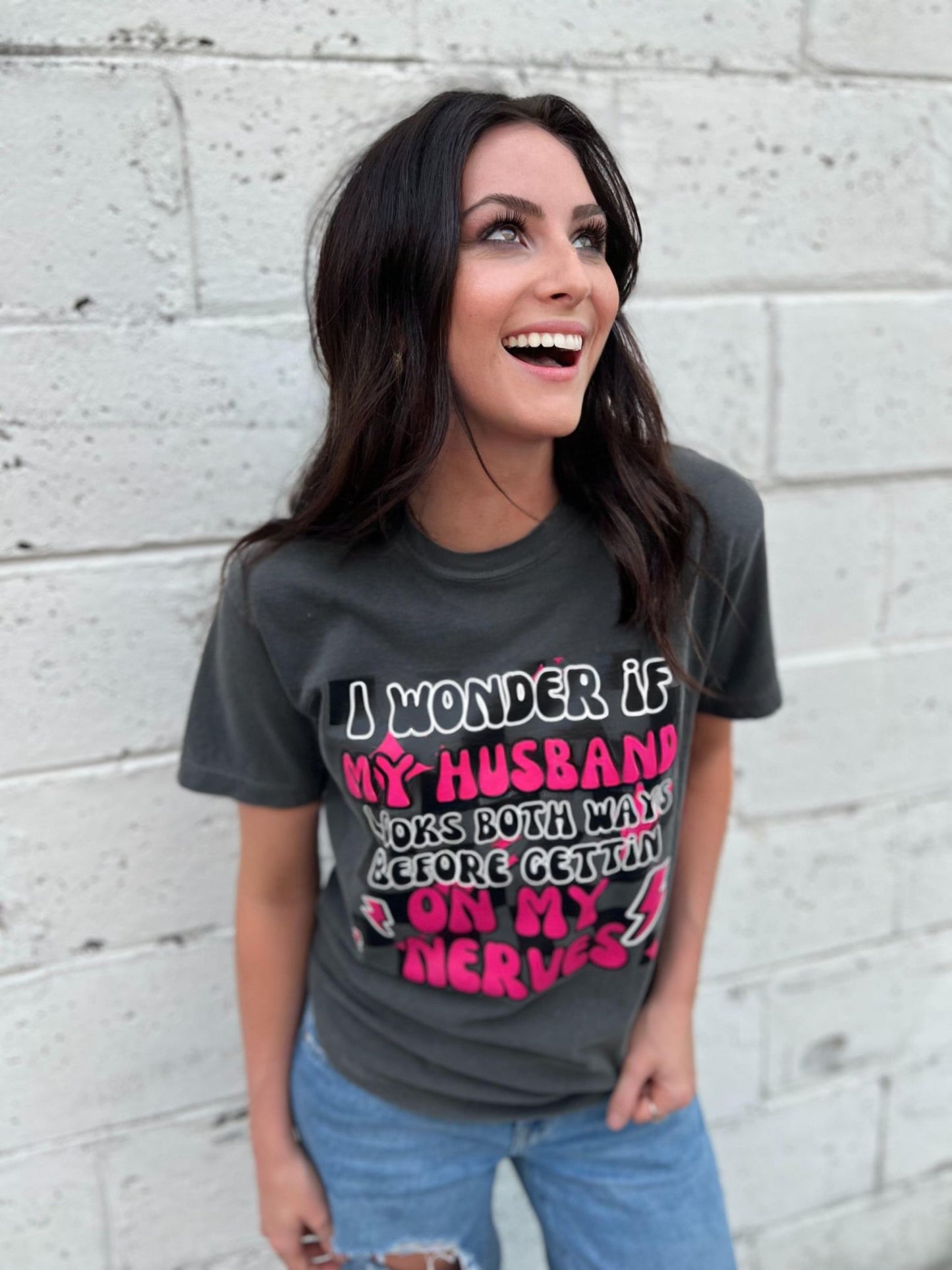 I Wonder if My Husband Thinks Tee- ASK Apparel LLC