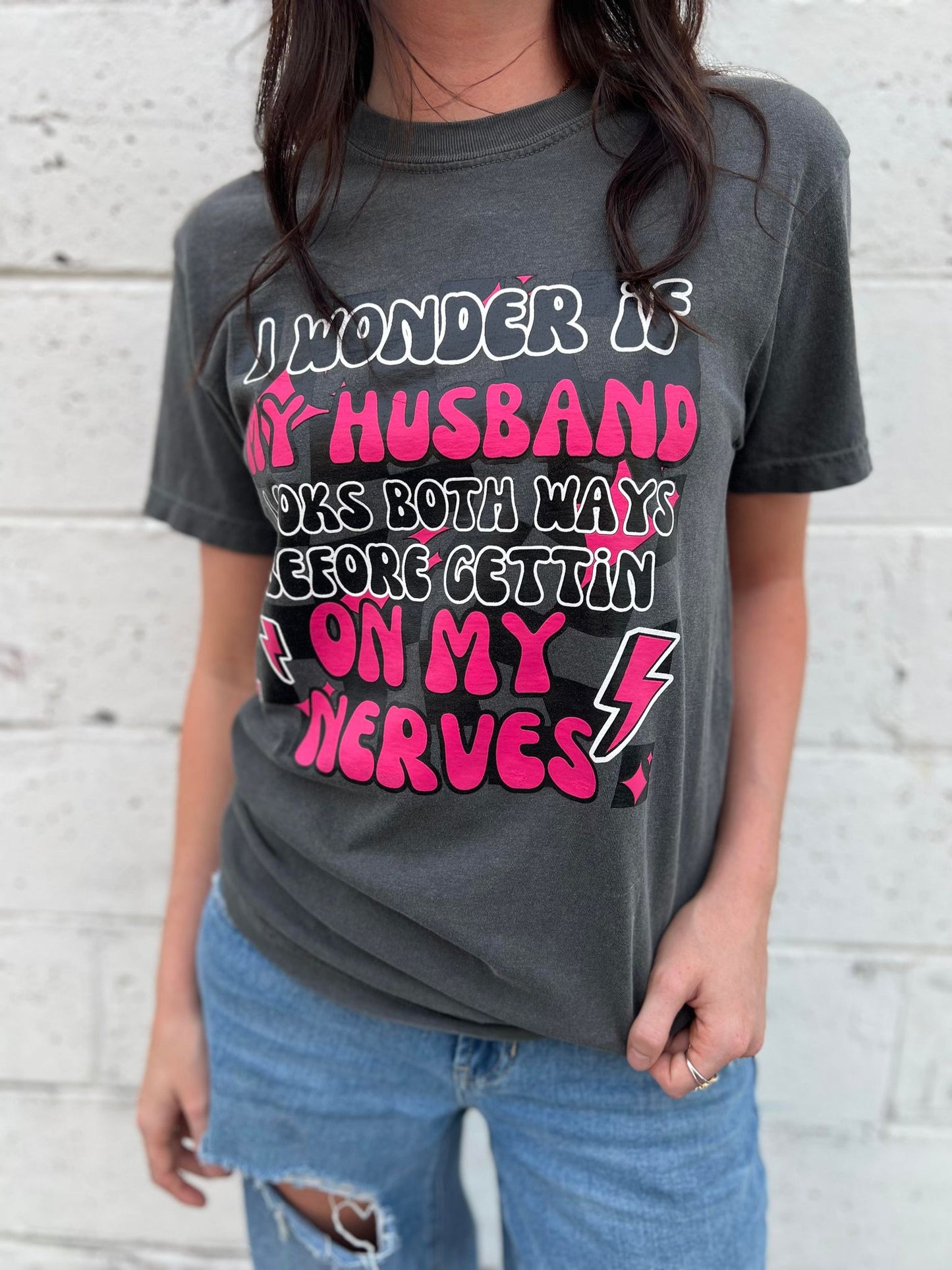 I Wonder if My Husband Thinks Tee- ASK Apparel LLC