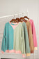 Colorblock Drop Shoulder Oversize Sweatshirt