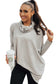 Gray Cowl Neck Shift Tunic Top