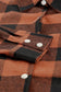 Brown Turn-down Collar Plaid Shirt Coat