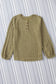 Green Swiss Dot Raglan Sleeves Knit Top