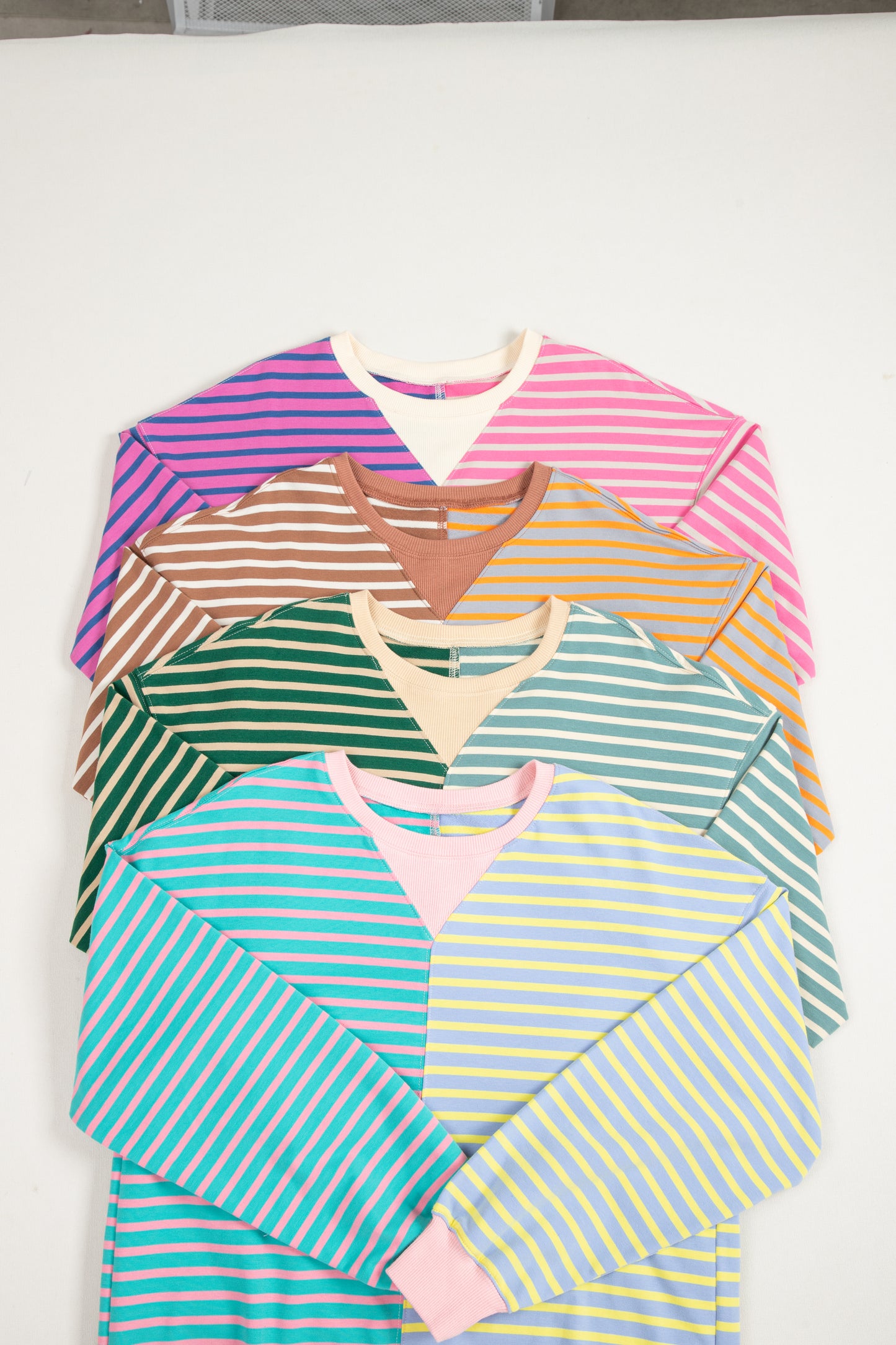 Colorblock Drop Shoulder Oversize Sweatshirt