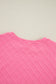 Sachet Pink Checkered Textured Tee and Drawstring Shorts