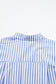 Sky Blue Stripe Dolman Sleeve Oversize Shirt