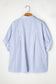 Sky Blue Stripe Dolman Sleeve Oversize Shirt