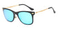 Classic Horn Rimmed Square Fashion Sunglasses