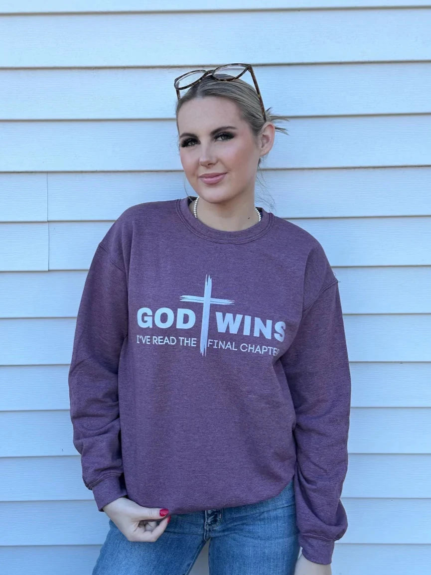 God Wins Sweatshirt