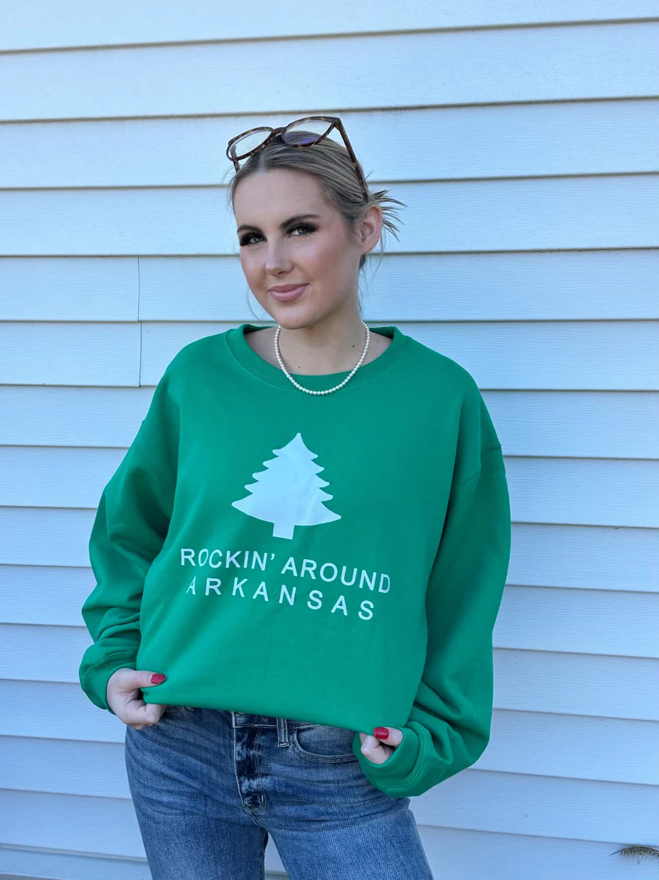 Rockin' Around Custom State Sweatshirt