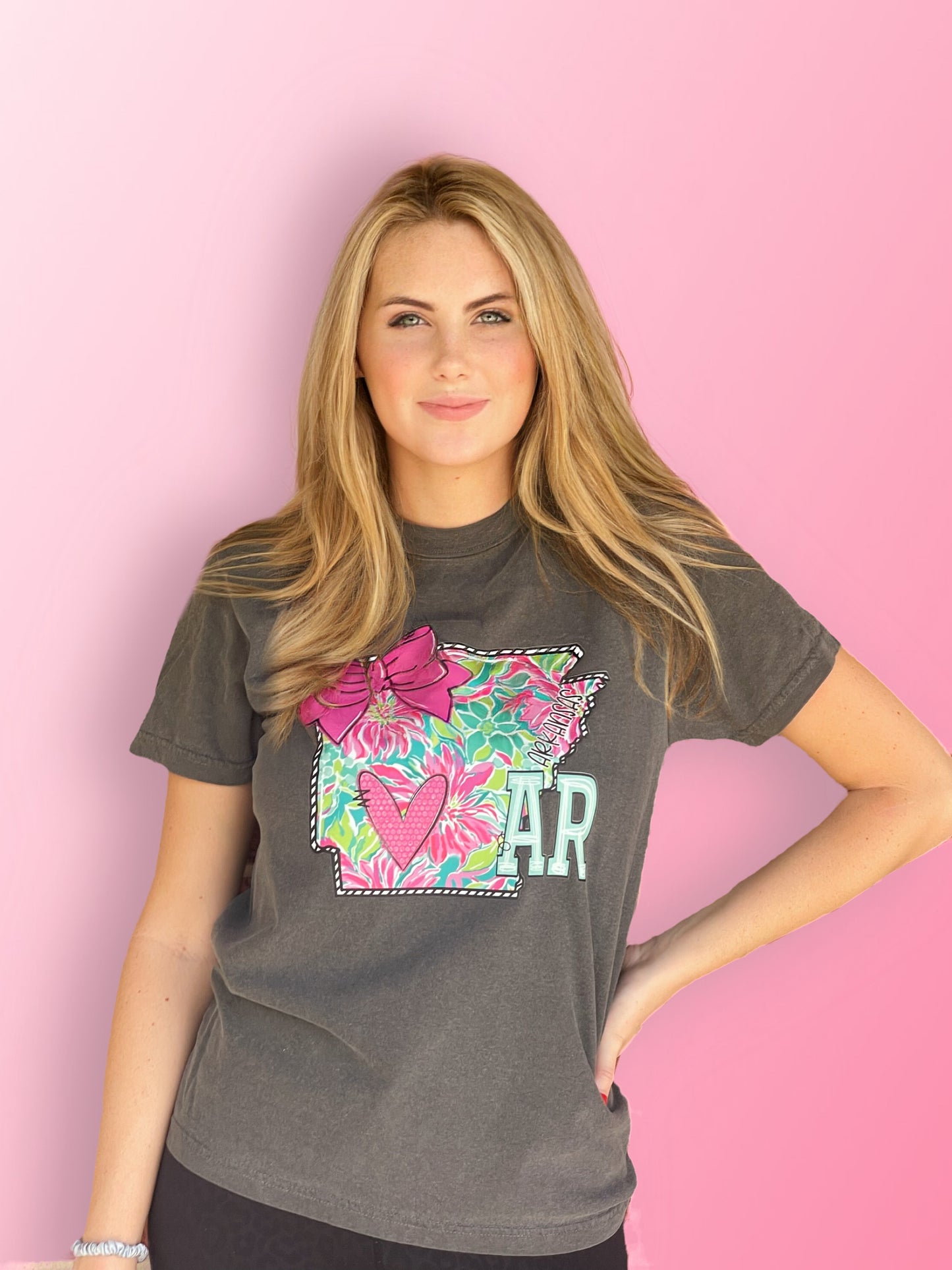 Floral Coquette Arkansas Tee