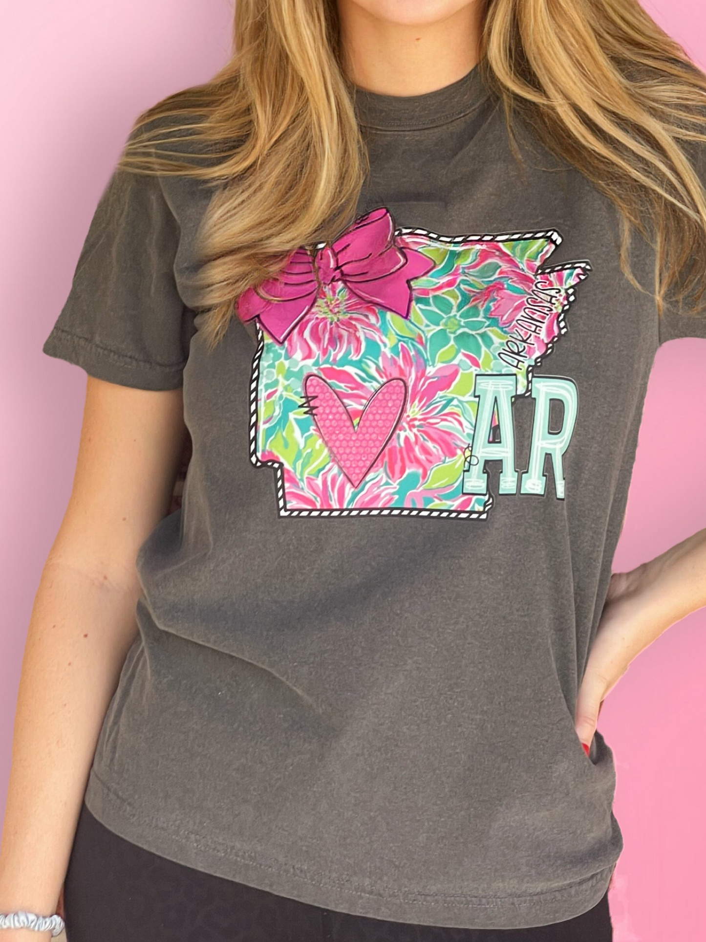 Floral Coquette Arkansas Tee