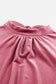 Peach Blossom Fiery Mock Neck Puff Sleeve Velvet Blouse