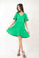 VERY J Texture V-Neck Ruffled Tiered Dress