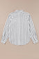 Black Stripe Chest Pocket Buttoned Oversized Shirt