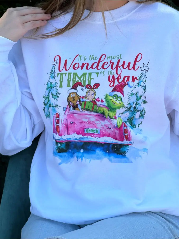 Grinch Most Wonderful Time Sweatshirt