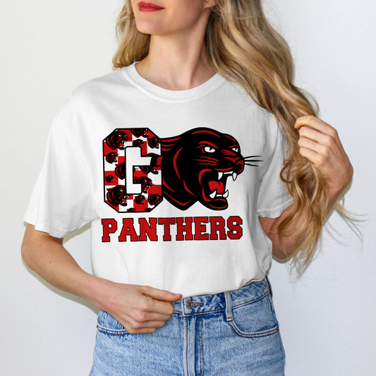 GO PANTHERS MASCOT TEE