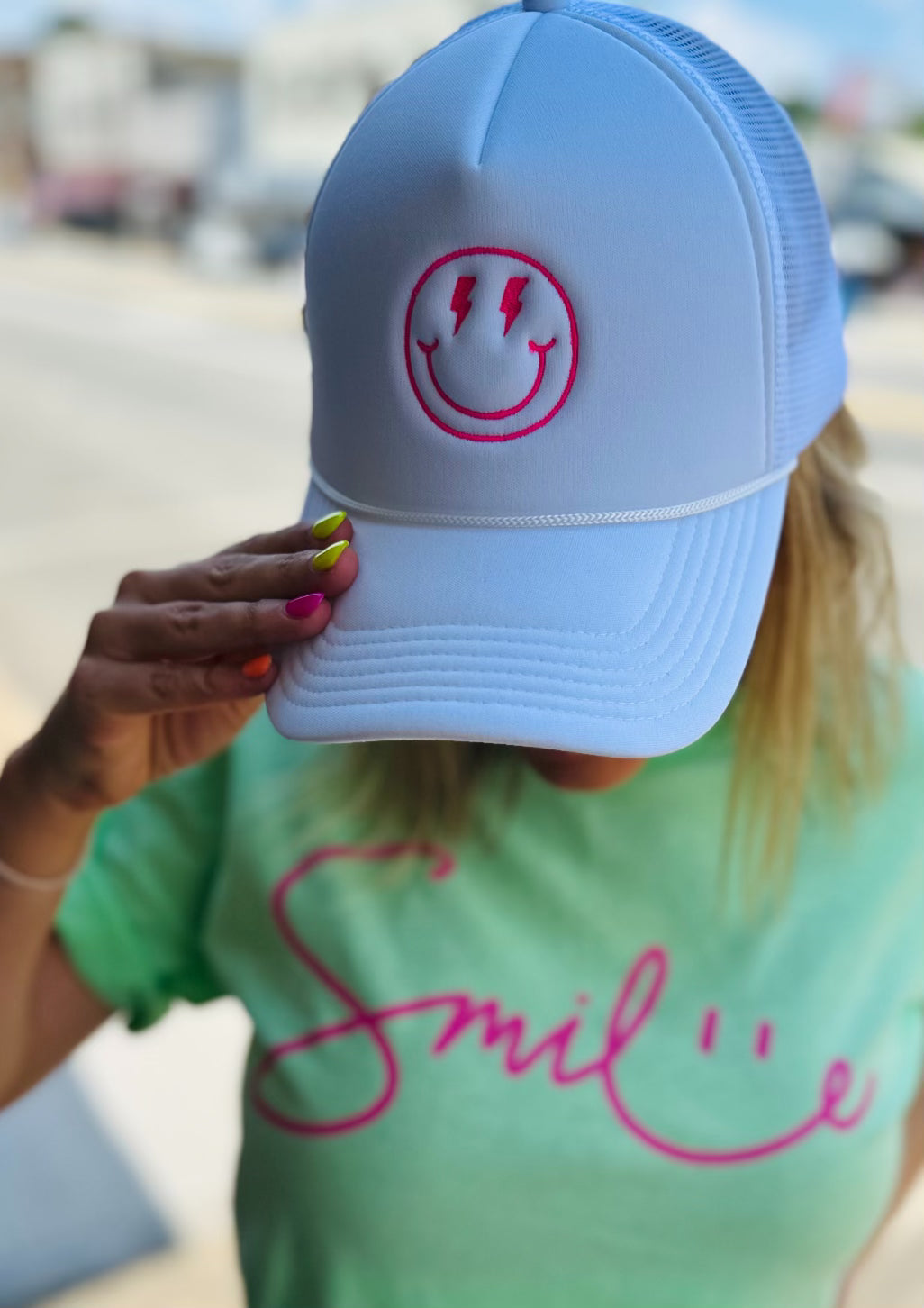 Lightning Bolt Smile Hat