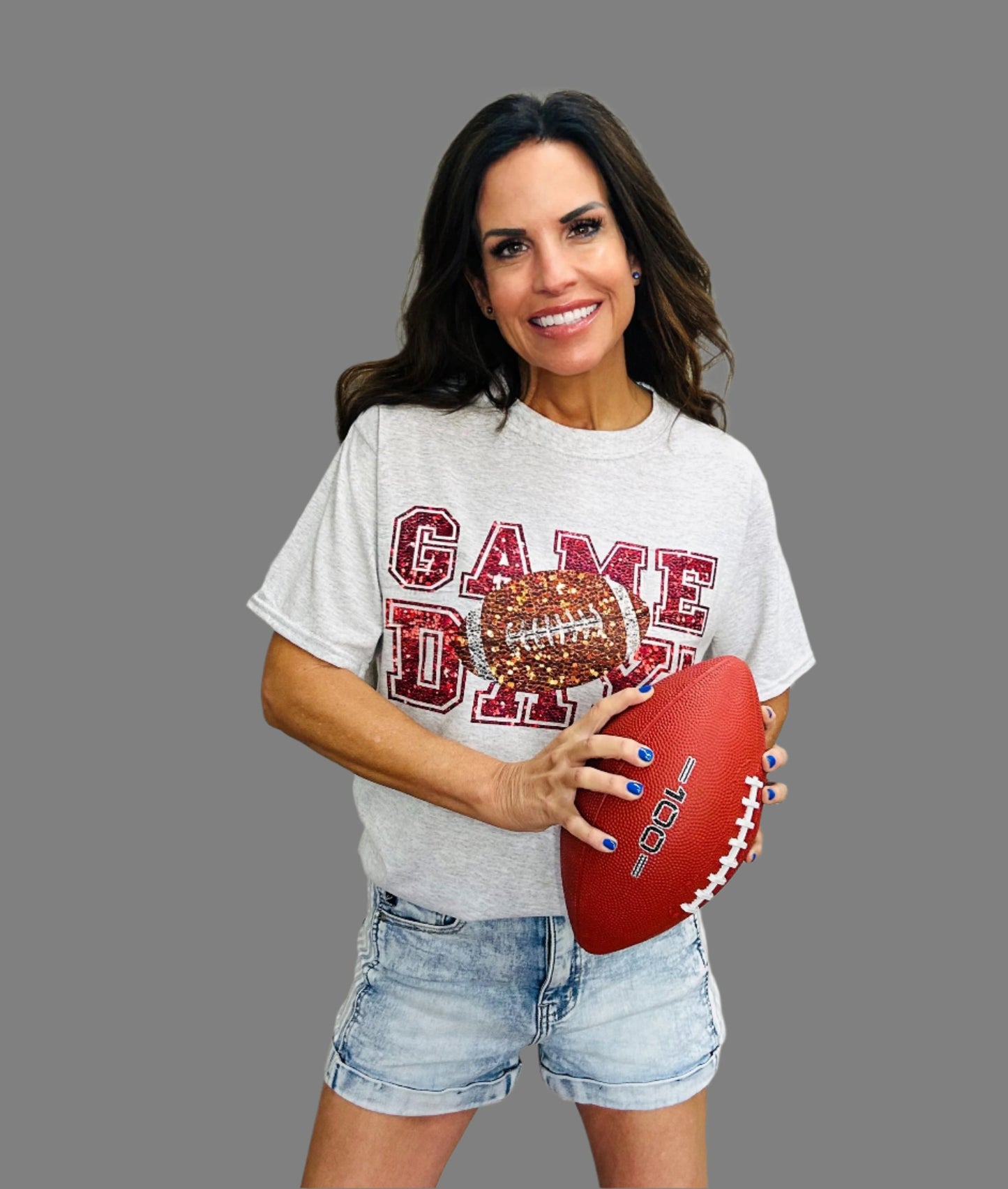 Faux Glitter Game Day Tee