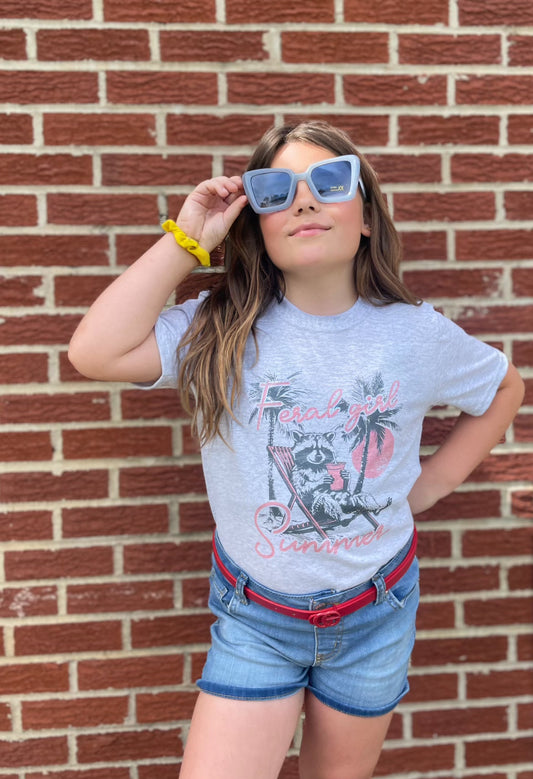 Feral Girl Summer Youth Tee