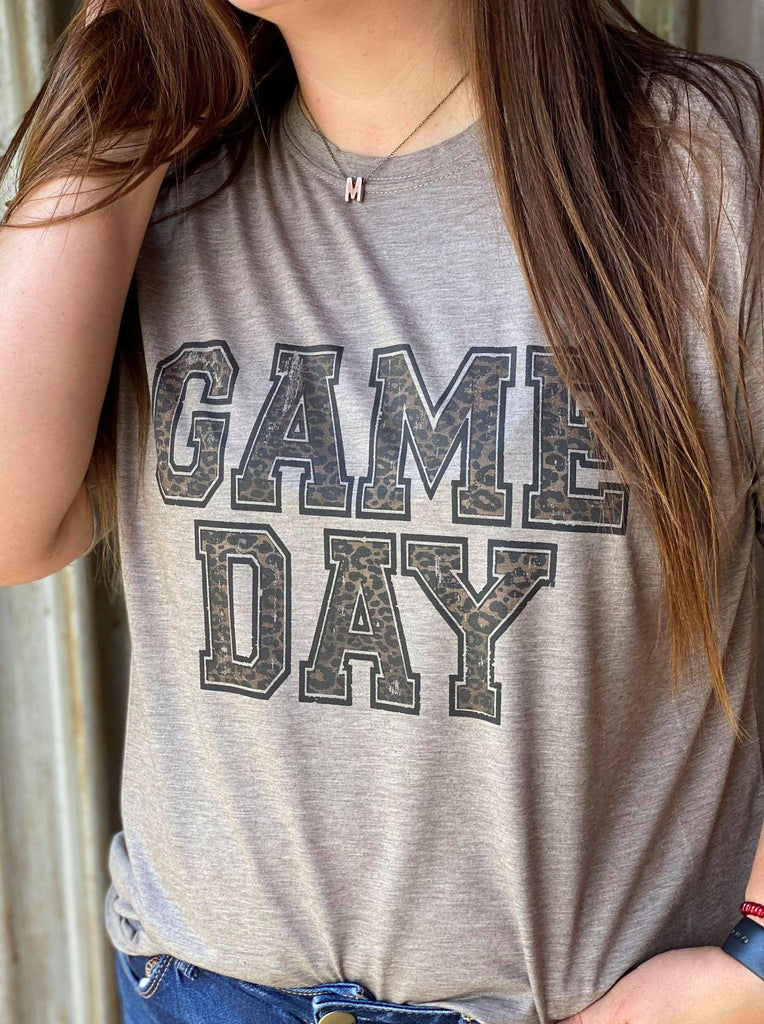 Leopard Game Day Tee-ASK Apparel LLC
