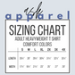 ask apparel sizing chart