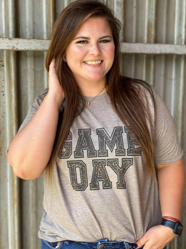 Leopard Game Day Tee-ASK Apparel LLC