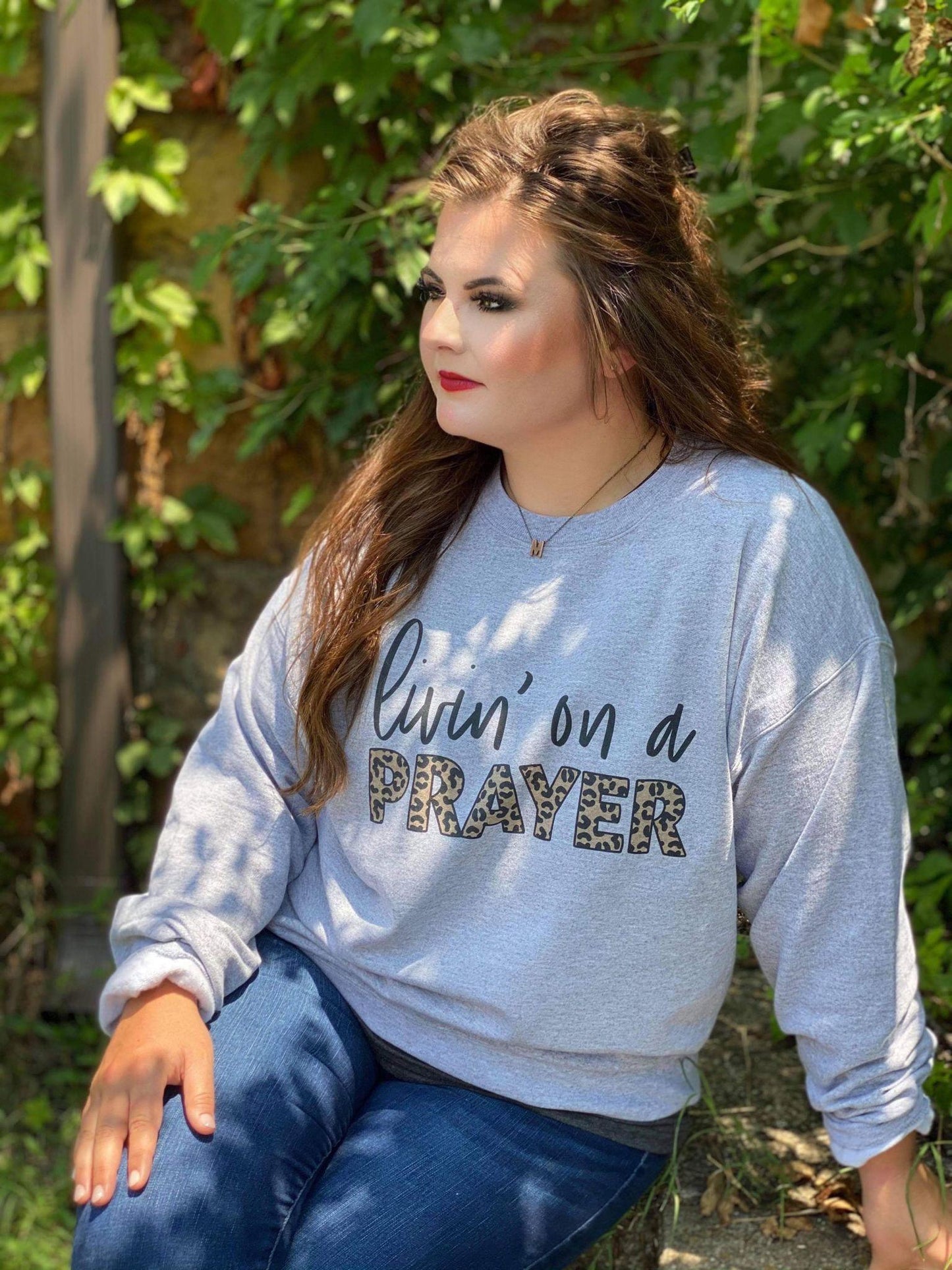 Livin On A Prayer Sweatshirt-ASK Apparel LLC