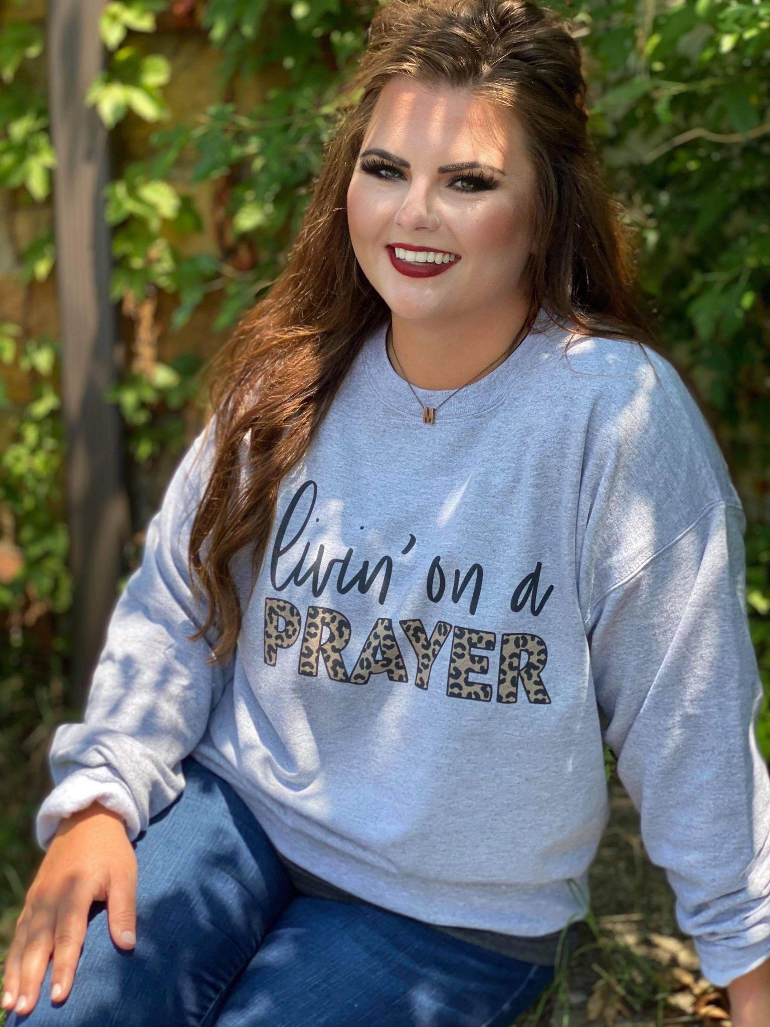 Livin On A Prayer Sweatshirt-ASK Apparel LLC