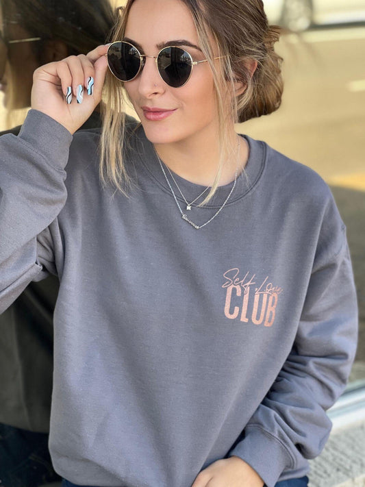 Self Love Club Sweatshirt-ASK Apparel LLC