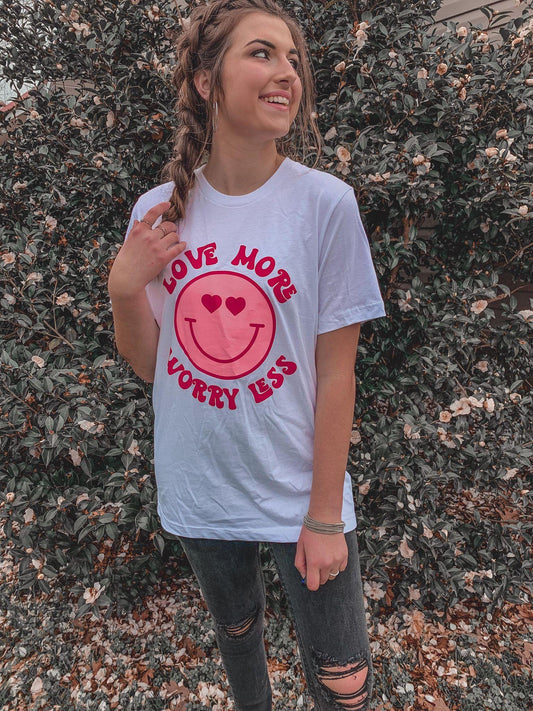 Love More Worry Less Tee - ASK Apparel LLC