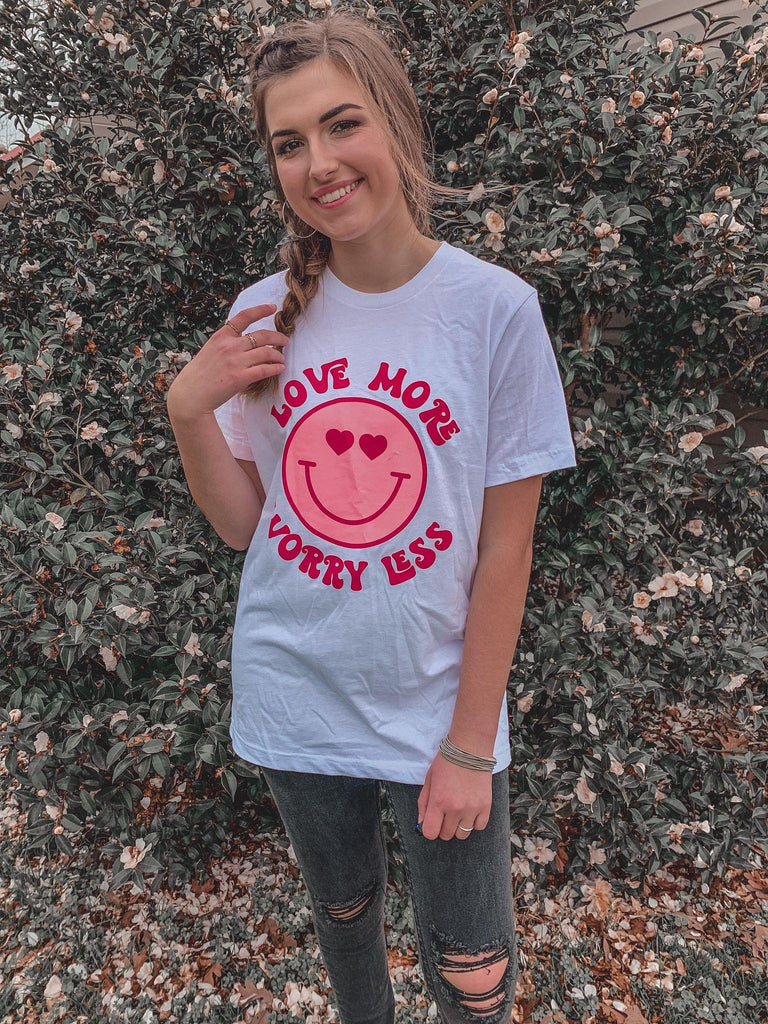 Love More Worry Less Tee - ASK Apparel LLC