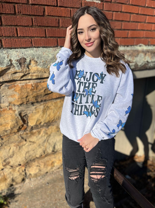 Enjoy The Little Things Sweatshirt-ASK Apparel LLC